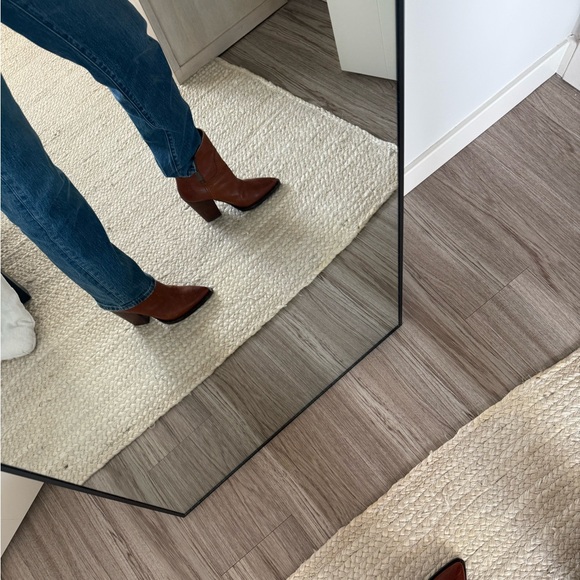 Saint Laurent Theo Raw-edge Ankle Boots in Brown Calfskin Leather - Picture 13 of 13